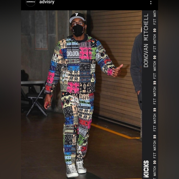 Advisry Motherland Patchwork Anorak Pullover Hoodie Hoodie Jacket Size M Retro - Picture 15 of 15